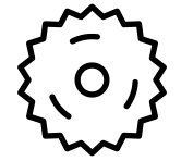 custom carpentry saw icon