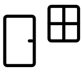 doors and windows icon
