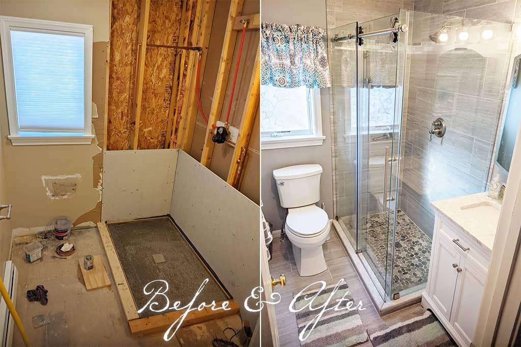 Before and After Bathroom Remodel